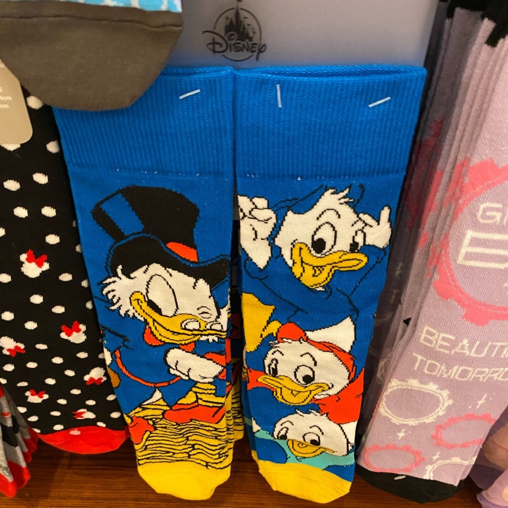Scrooge McDuck Huey Dewey and Louie Socks BNWT